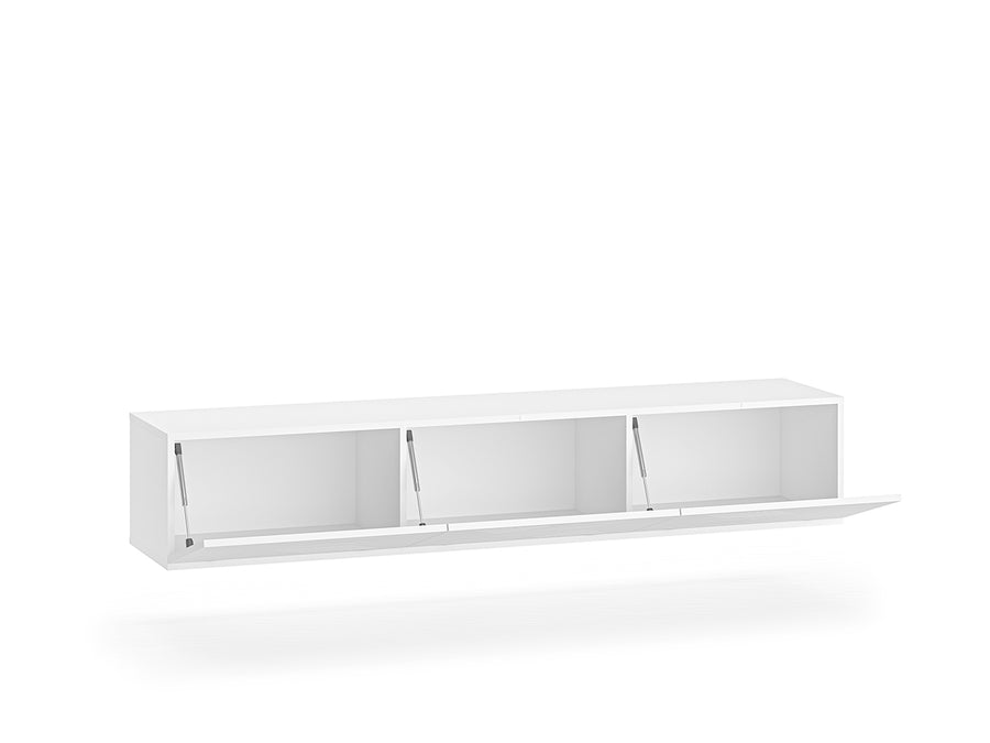 TV-Lowboard Hängend – CLEARING 07 – Schwebedesign mit geometrischer Fräsung