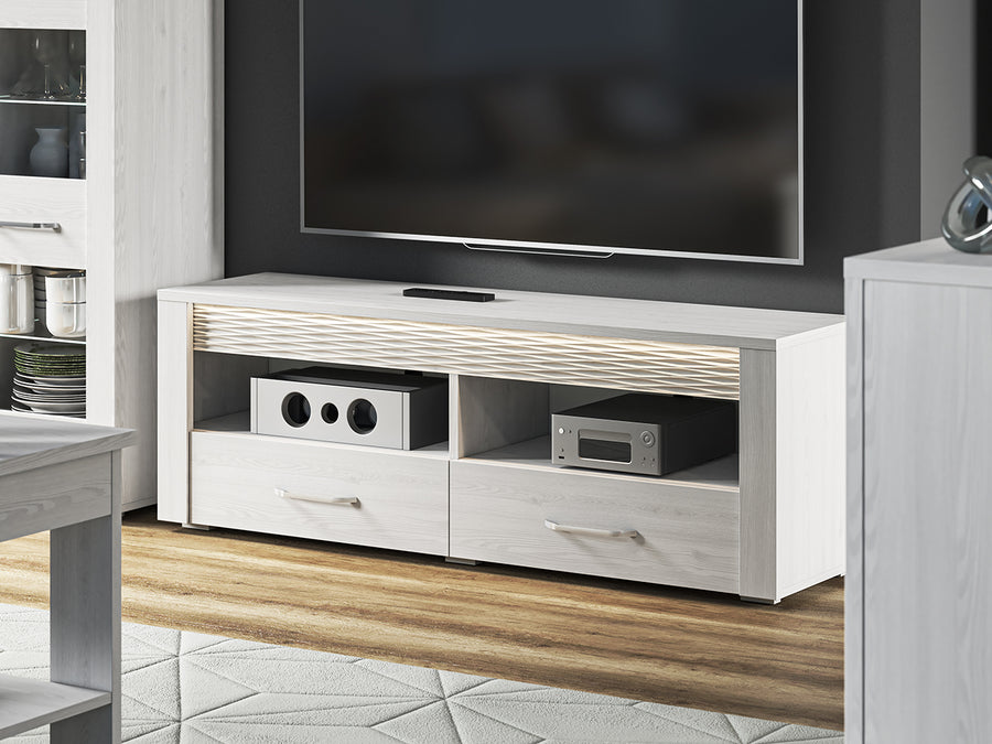 TV Board – CLERMONT 11 – Natürliche Optik trifft modernes Design