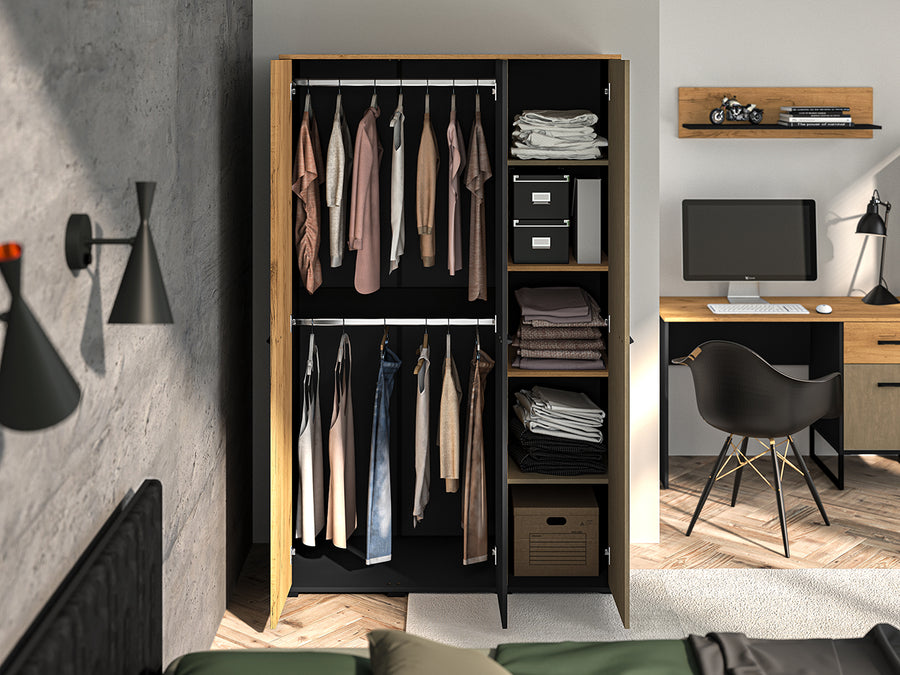 Kleiderschrank – COLT – Moderne Schränke mit Holzoptik