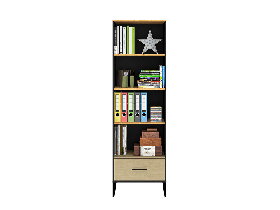 Bücherregal – COLT 03 – Offenes Regal im modernen Holz-Stahl-Look
