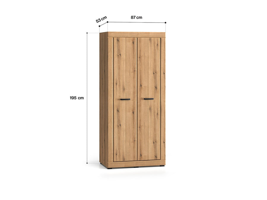 Kleiderschrank – DORA 01 – Funktioneller Stauraum in natürlicher Optik