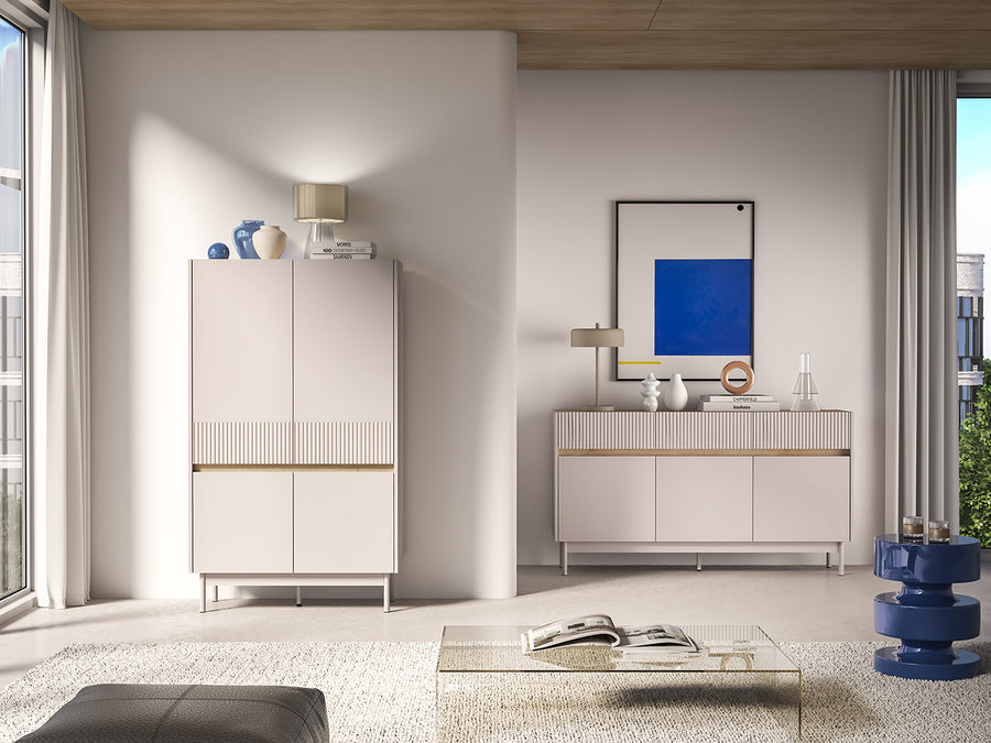 kommode – DUNEA 04 – Funktionaler Stauraumschrank mit Holzoptik
