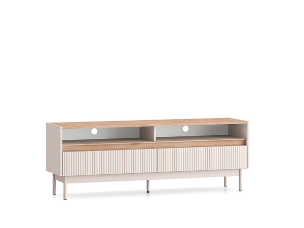 DUNEA 07 TV-Schrank – 154 cm – Modernes Lowboard mit Schubladen und Holzoptik