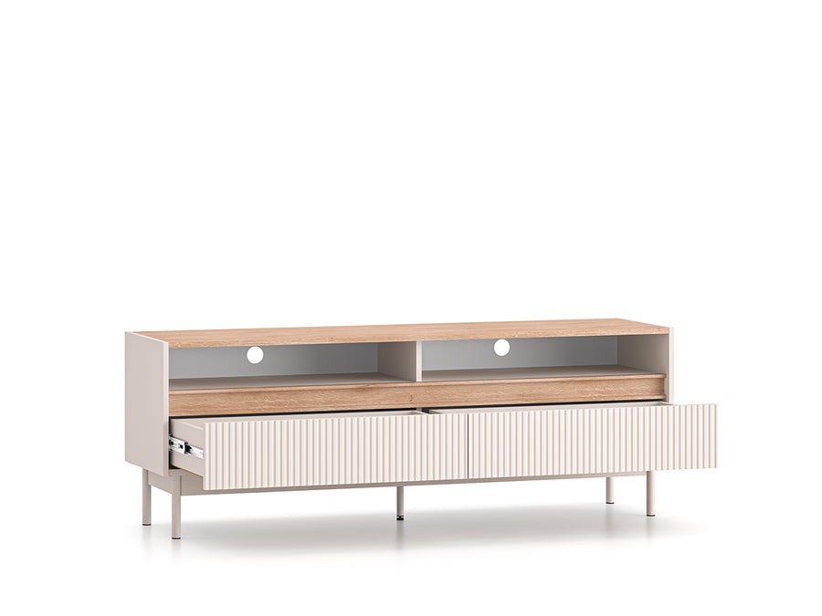 TV-Schrank – DUNEA 07 – Modernes Lowboard mit Schubladen und Holzoptik