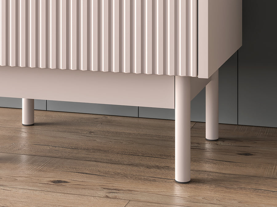 Nachttisch – DUNEA 08 – Moderner Beistelltisch mit Schublade und Holzoptik