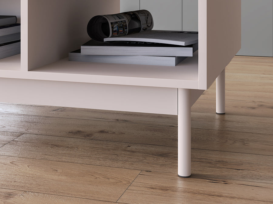 Couchtisch – DUNEA 09 – Moderner Wohnzimmertisch mit Stauraum und Holzoptik