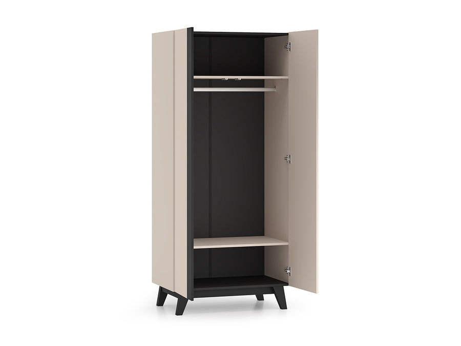 Kleiderschrank – FRESHION 01 – Moderner zweitüriger Schrank mit Stauraum