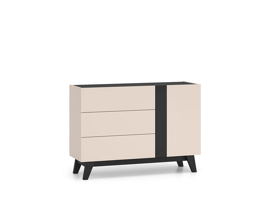 Kommode – FRESHION – Große Sideboard-Kommode mit Schubladen und Türen