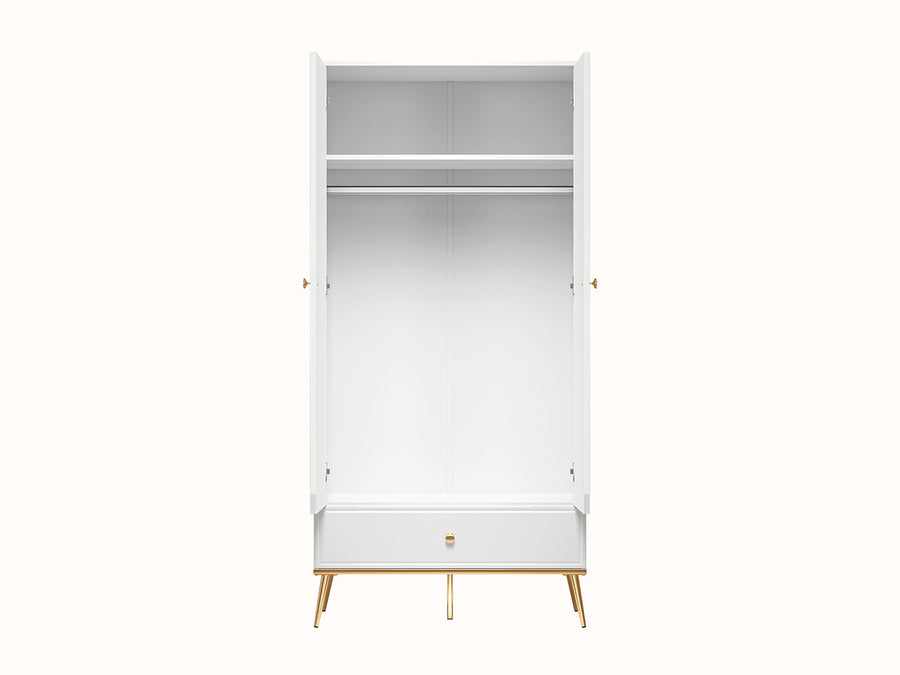 Kleiderschrank – GOLDIN 01 – Moderner Schrank mit Hochglanzfront