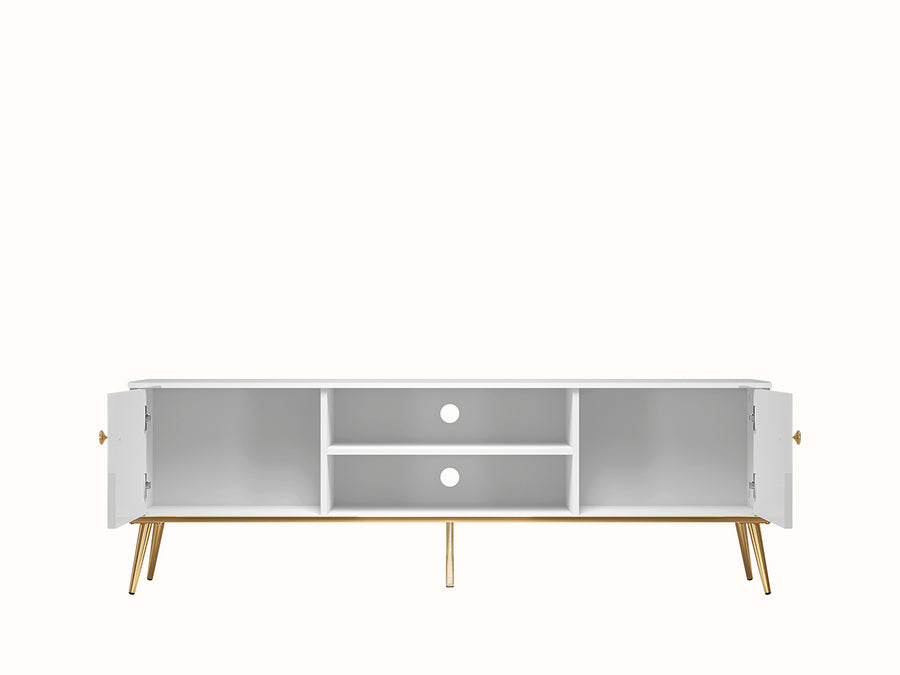 TV-Schrank – GOLDIN 06 – Moderner Fernsehschrank mit Hochglanzfront und Soft-Close-System