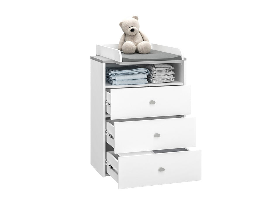 Kommode mit Wickelaufsatz – LOEN – Stilvolle Organisation für die Babyzeit