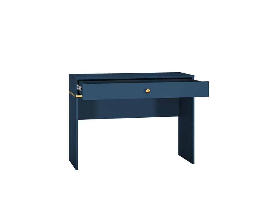 Schminktisch – MARINE 09 – Elegante Frisiertisch-Konsole in Dunkelblau mit Goldakzenten