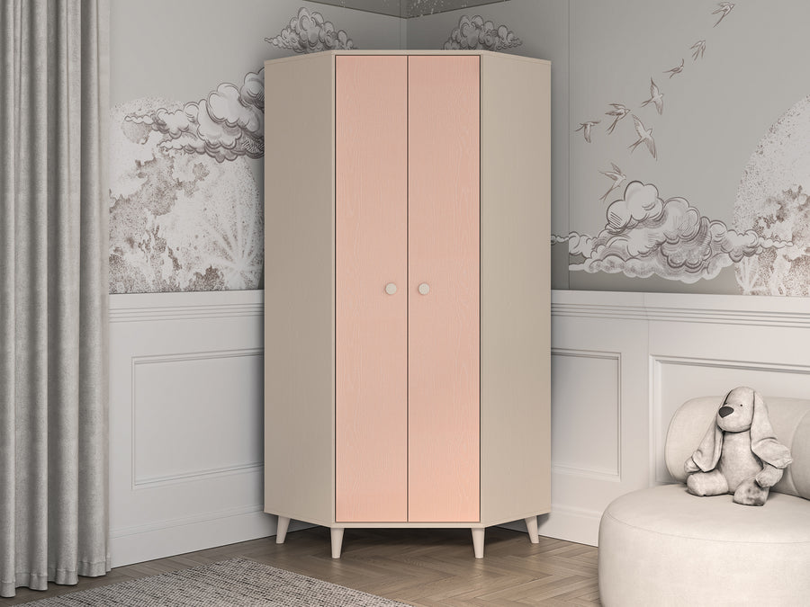Kleiderschrank – MEVEL 01 – Moderner Drehtürenschrank mit Stauraum