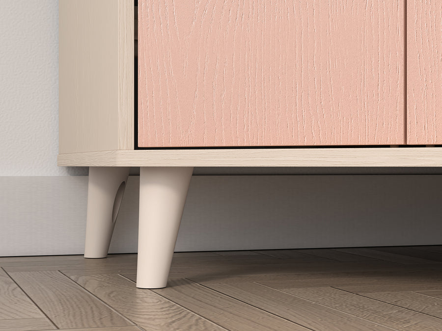 Kleiderschrank – MEVEL 01 – Moderner Drehtürenschrank mit Stauraum