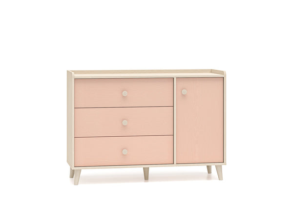 Kommode - (MEVEL) - 85 cm - Funktionale Schubladenkommode mit Vollauszug