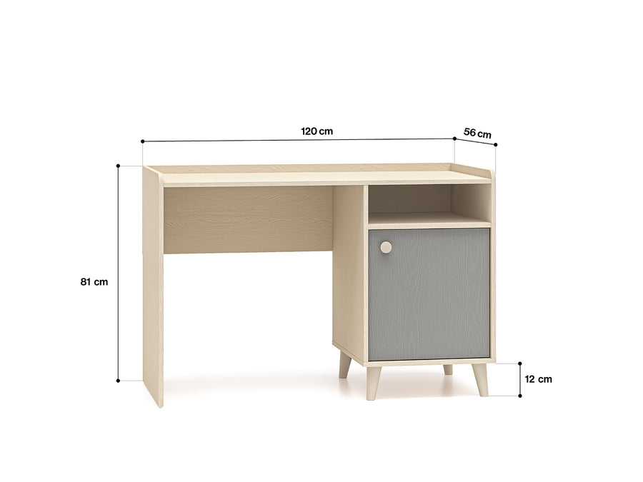 Schreibtisch – MEVEL 07 – Moderner Arbeitstisch mit funktionalem Design