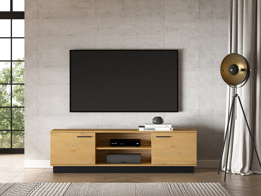 TV-Lowboard – MODESTO 06 – Moderne TV-Bank mit durchdachtem Stauraum