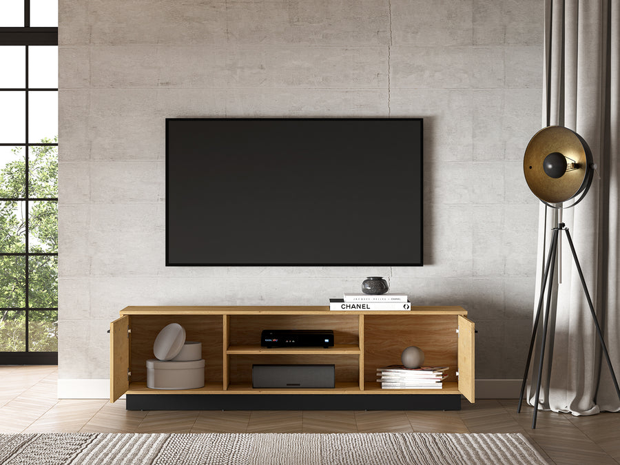 TV-Lowboard – MODESTO 06 – Moderne TV-Bank mit durchdachtem Stauraum