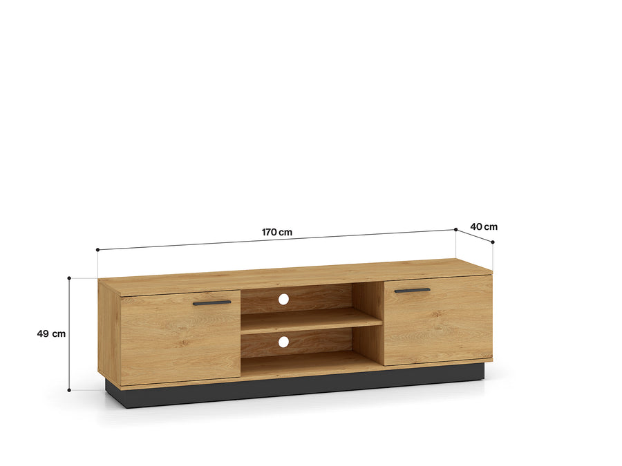 TV-Lowboard – MODESTO 06 – Moderne TV-Bank mit durchdachtem Stauraum