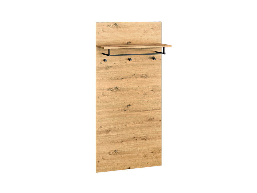 Garderobenpaneel – NEVIO 15 – Wandgarderobe mit Holzoptik