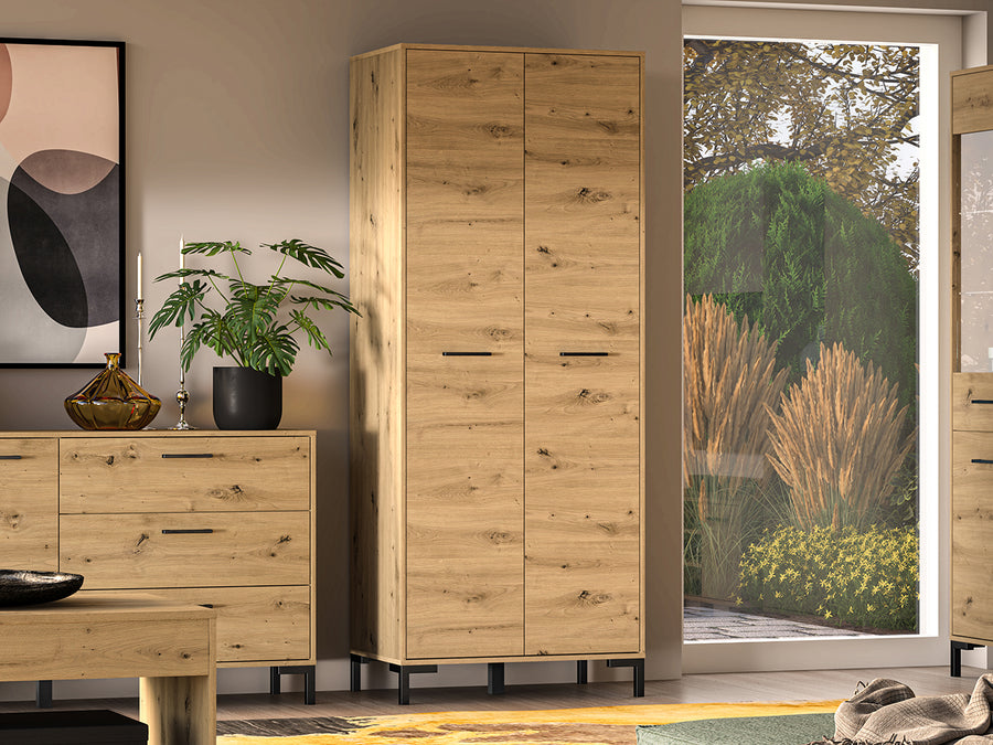 Kleiderschrank – NEVIO – Moderne Garderobenschränke in Holzoptik