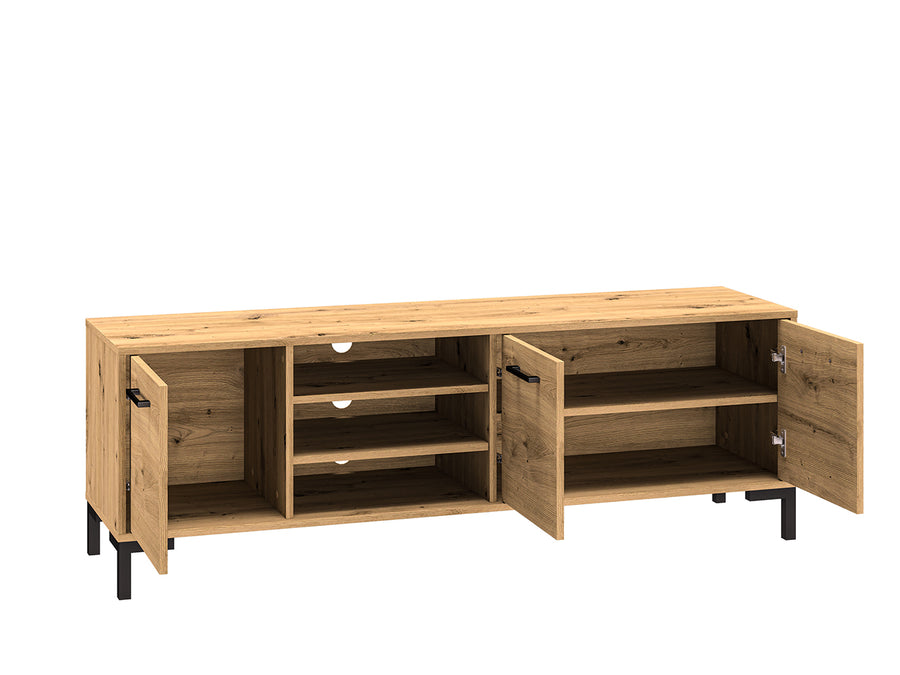 TV-Schrank – NEVIO 20 – Moderner Lowboard mit Holzoptik