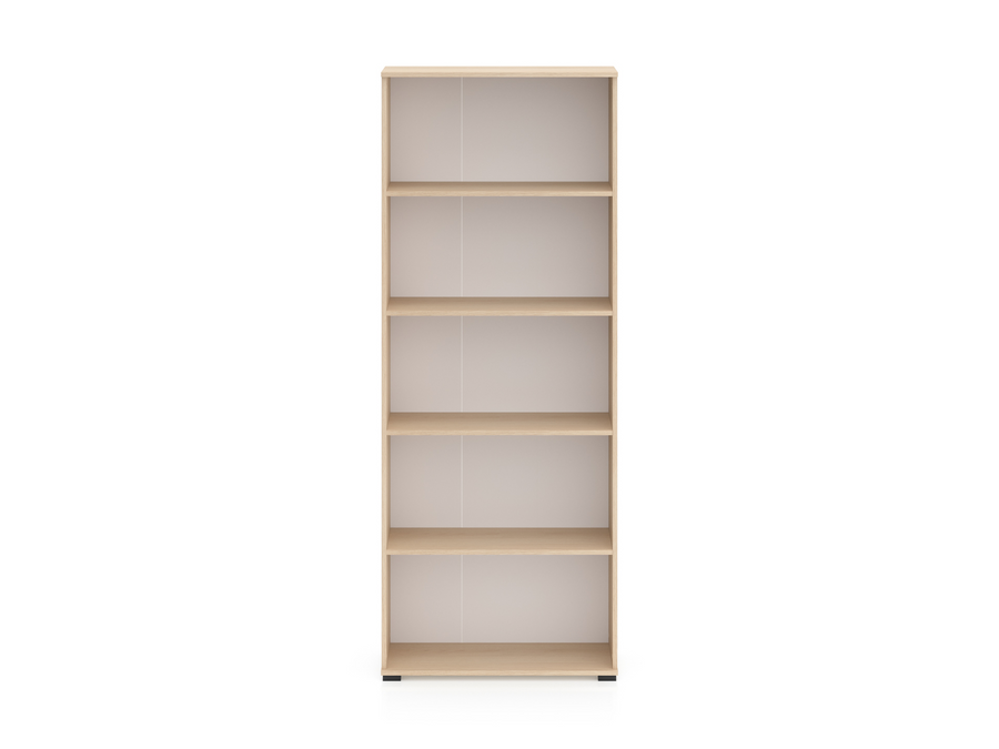 Büroregal – ODELIS 02 – Offenes Regal für Akten und Unterlagen in hellem Holz-Design