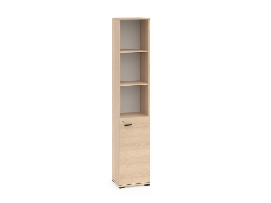 Büroregal – ODELIS – Funktionales Regal mit verschließbarem Stauraum