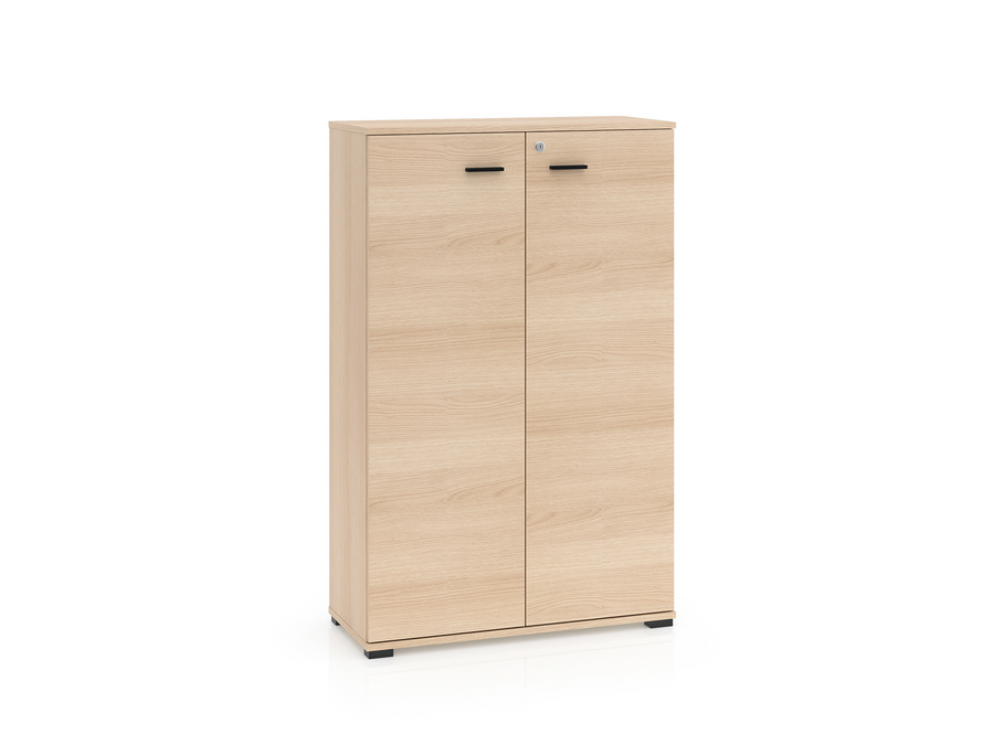 Bürokommode – ODELIS 05 – Abschließbarer Aktenschrank in hellem Holz-Design