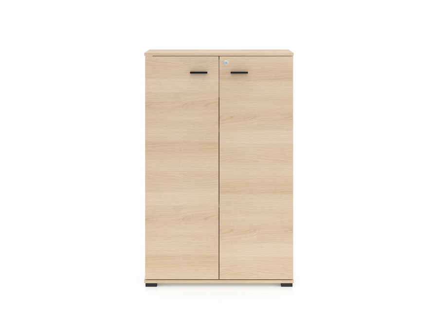Bürokommode – ODELIS 05 – Abschließbarer Aktenschrank in hellem Holz-Design