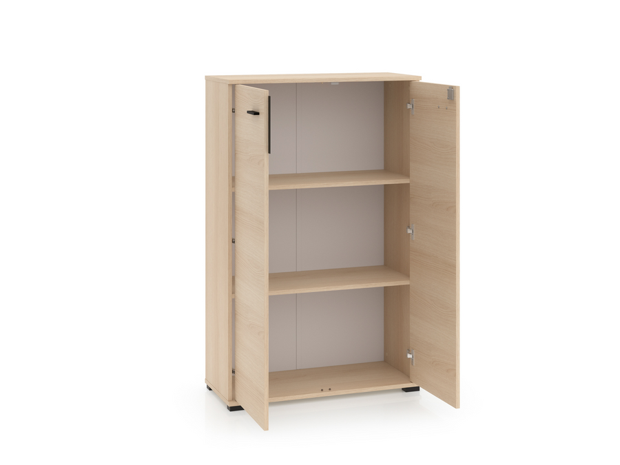 Bürokommode – ODELIS 05 – Abschließbarer Aktenschrank in hellem Holz-Design