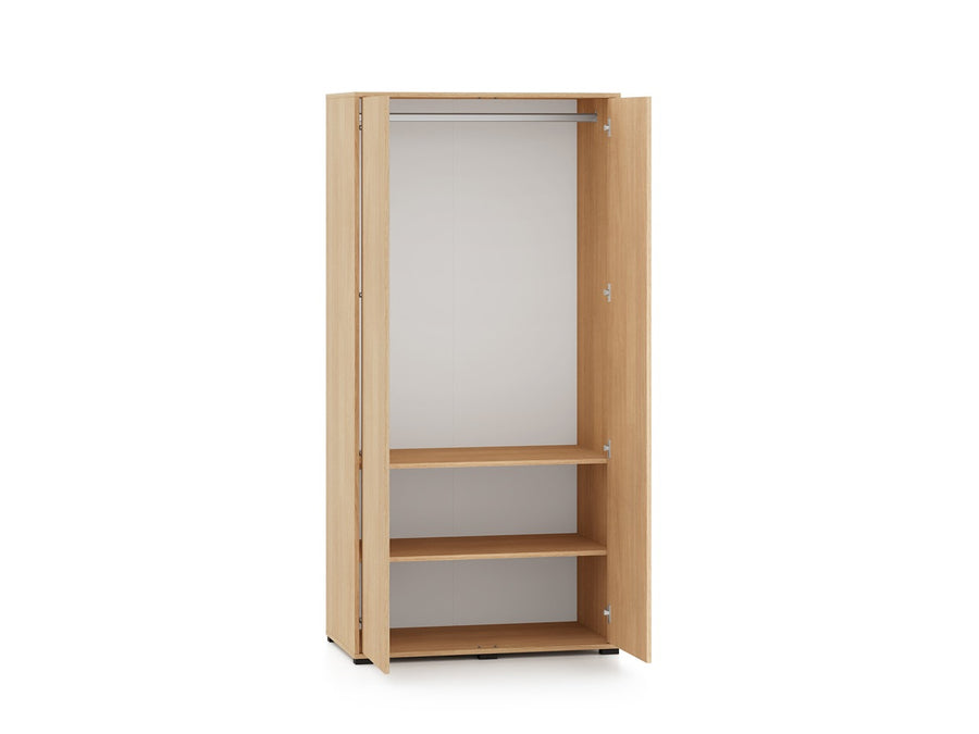 Kleiderschrank – REYNOS 01 – Stilvolle Stauraumlösung in natürlicher Holzoptik