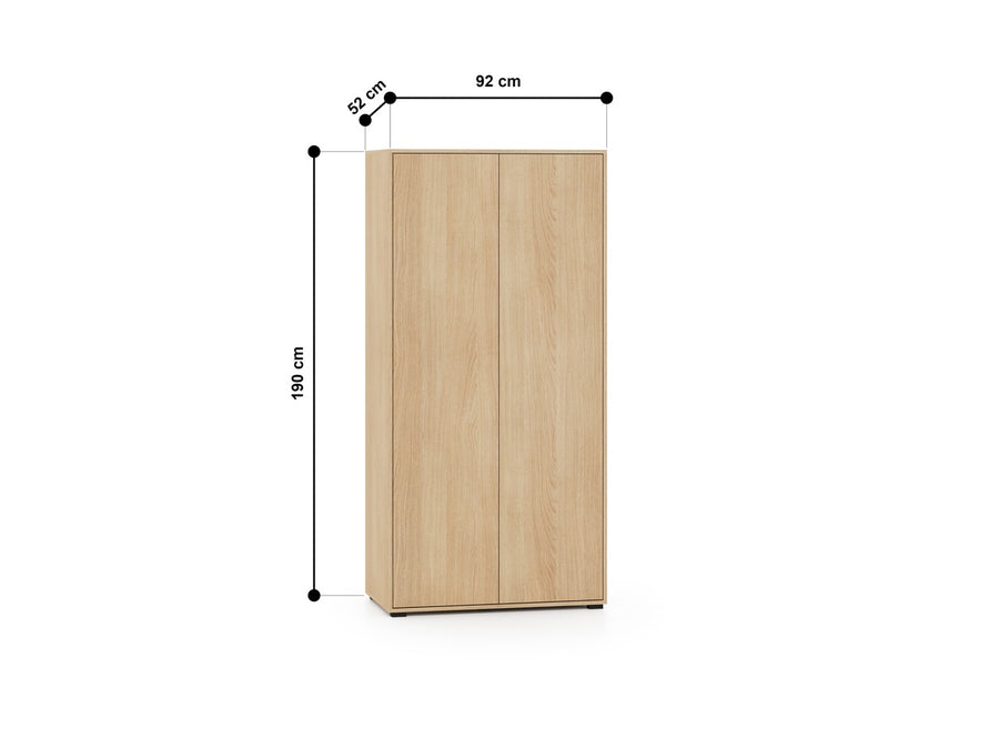 Kleiderschrank – REYNOS 01 – Stilvolle Stauraumlösung in natürlicher Holzoptik