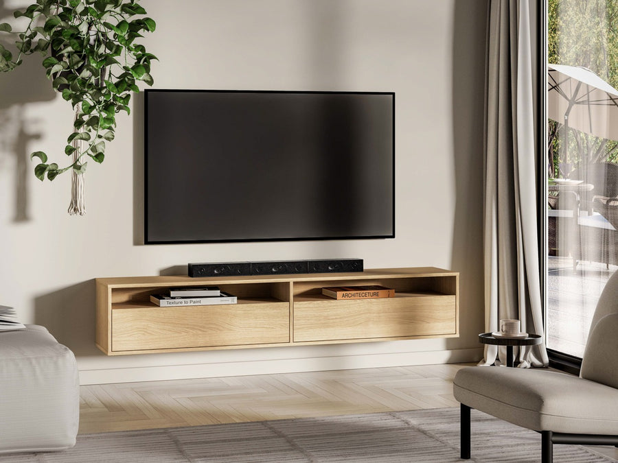 TV Lowboard – REYNOS 07 – Minimalistisches Design für schwebende Optik