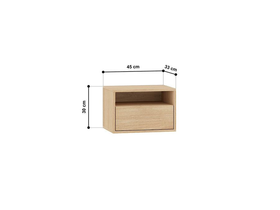 Nachtschrank – REYNOS 08 – Minimalistisches Design für schwebende Optik