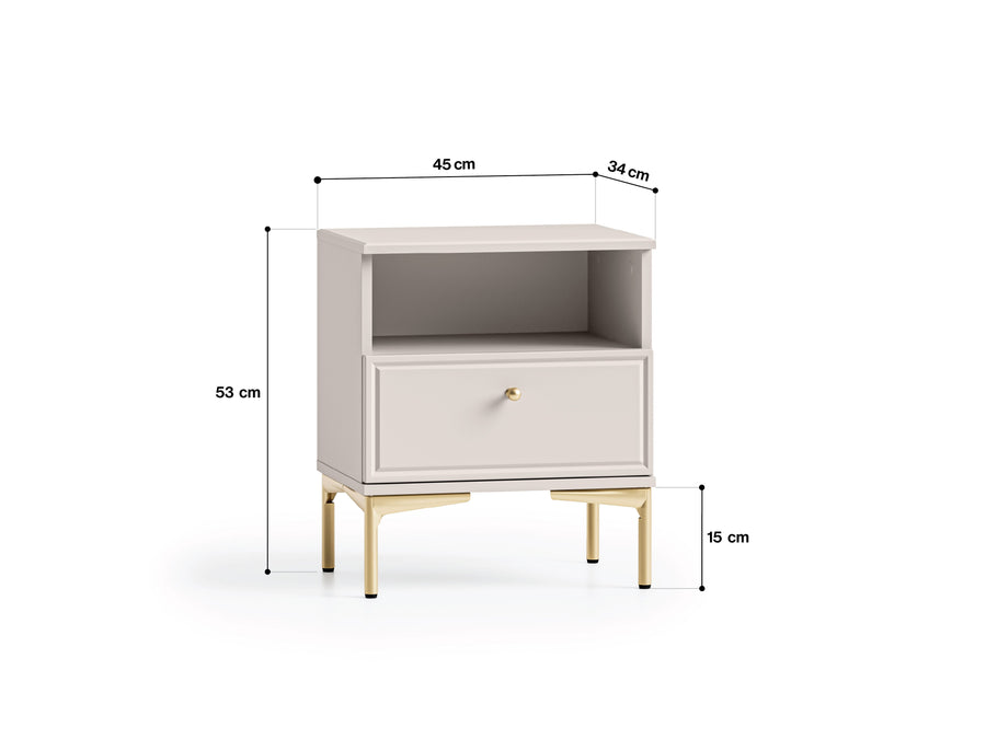 Nachtschrank – SANDRO 07 – Eleganter Begleiter für erholsame Nächte