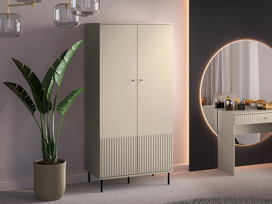Kleiderschrank – SOPHIE 01 – Moderner Garderobenschrank mit MDF-Front