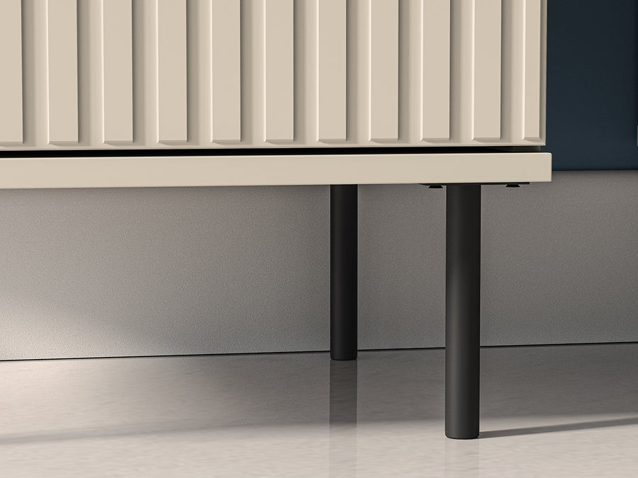 Vitrine – SOPHIE 02 – Moderne Glasvitrine mit MDF-Front und Beleuchtung