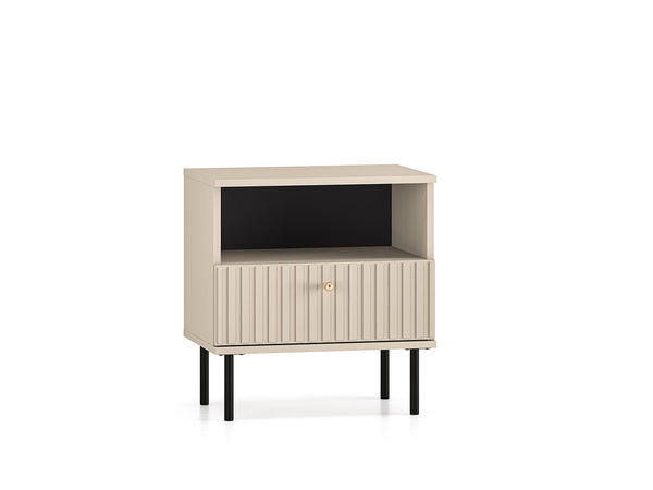 SOPHIE 07 Nachttisch – 50 cm – Moderner Beistelltisch mit Schublade und offener Ablage