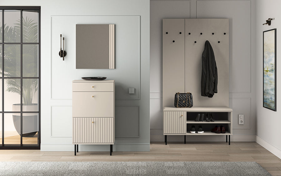 Schuhschrank – SOPHIE 13 – Moderner Flurschrank mit eleganter Frontgestaltung