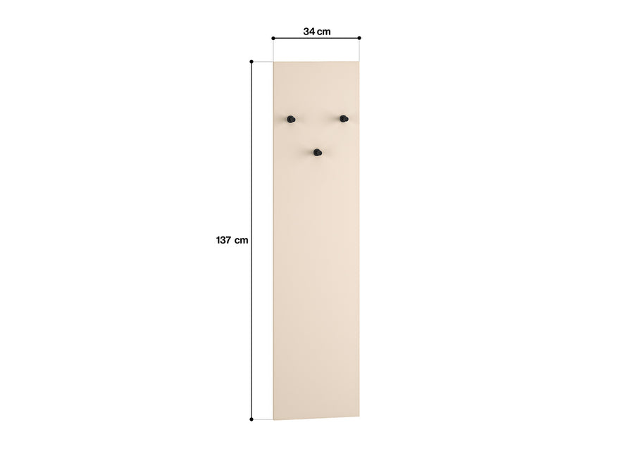 Wandgarderobe – SOPHIE – Moderner Flurgarderobenpaneel mit Haken