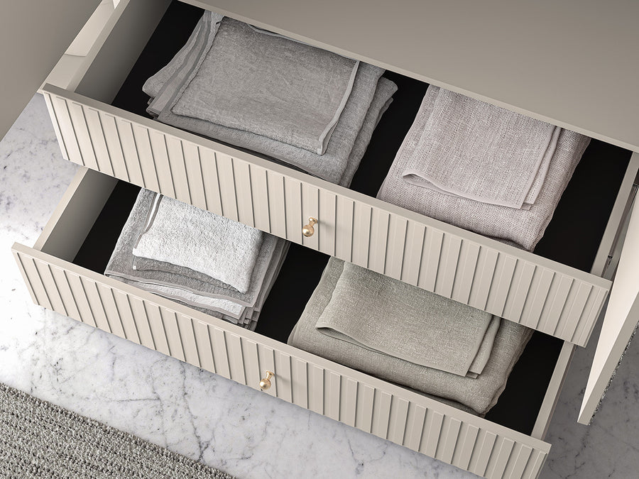 Kleiderschrank – SOPHIE 23 – Moderner Drehtürenschrank mit Spiegel und MDF-Front