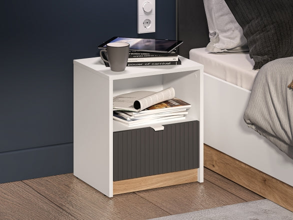 Nachttisch – TORINO 09 – Moderner Beistellschrank für stilvolle Schlafzimmer