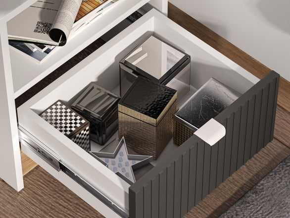 Nachttisch – TORINO 09 – Moderner Beistellschrank für stilvolle Schlafzimmer
