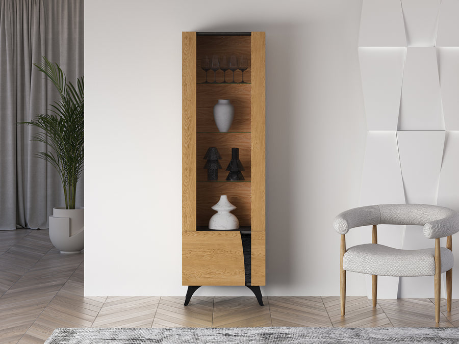 Standvitrine – TOSCANIA 02 – Modernes Design mit eleganter Glasfront