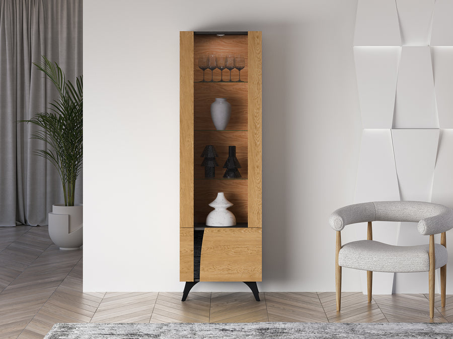 Standvitrine – TOSCANIA 02 – Modernes Design mit eleganter Glasfront