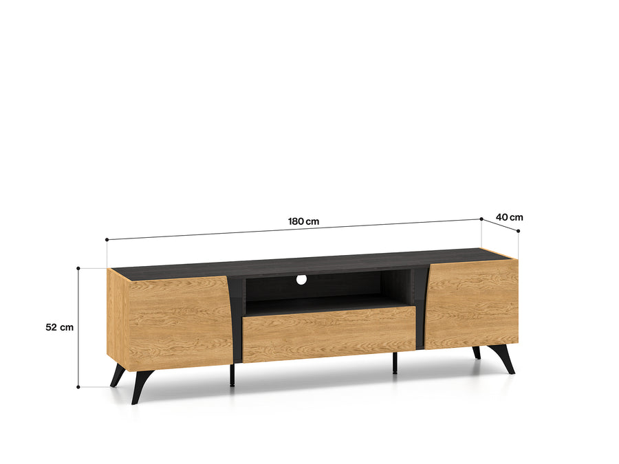 TV-Lowboard – TOSCANIA 06 – Modernes Design mit praktischem Stauraum