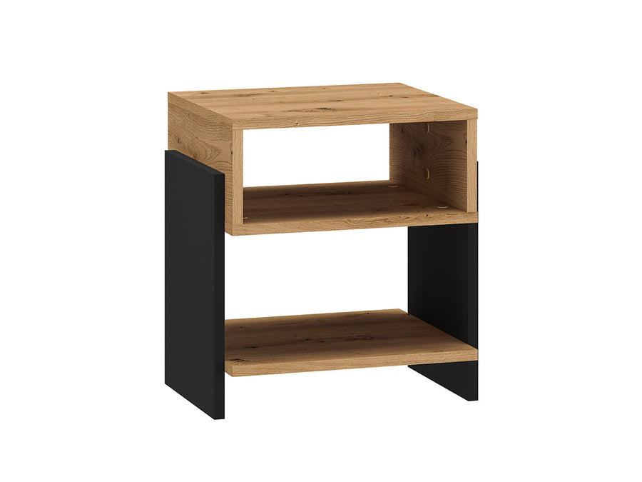 Nachttisch – TRIS 01 – Moderner Beistelltisch mit Holzoptik