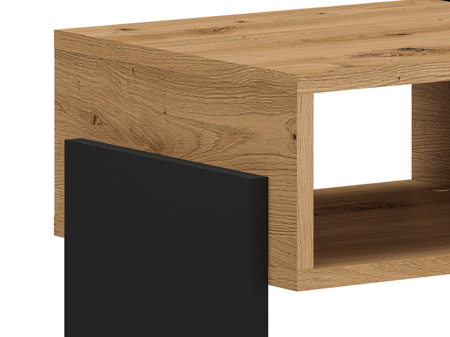 Nachttisch – TRIS 01 – Moderner Beistelltisch mit Holzoptik