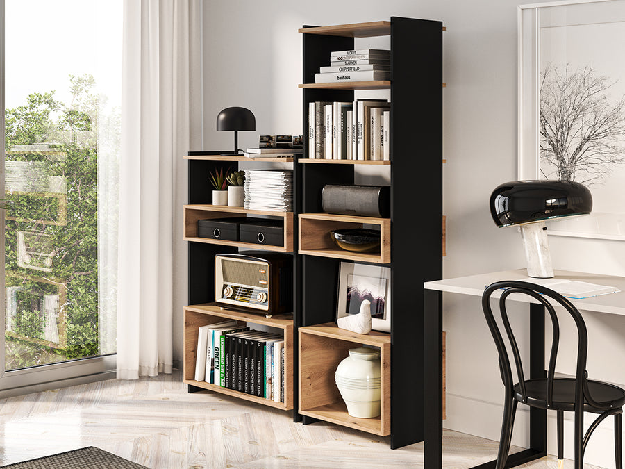 Regal – TRIS 02 – Modernes Standregal mit Holzoptik
